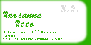 marianna utto business card